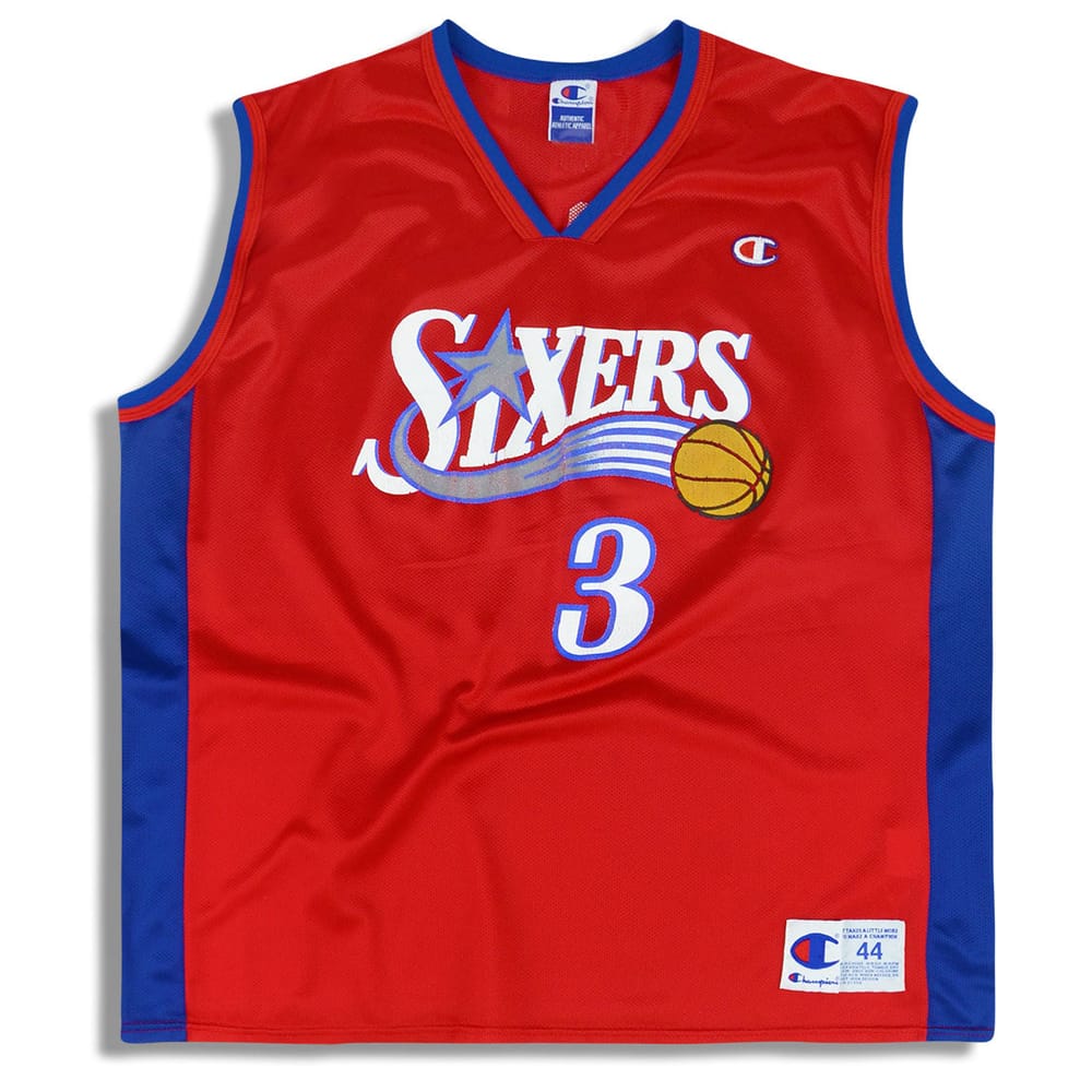 2000-02 Philadelphia 76ers Iverson #3 Champion Jersey (Alternate) L