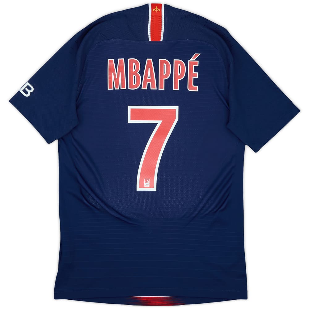 2018-19 Paris Saint-Germain Authentic Home Shirt Mbappe #7 - 9/10 - (S)