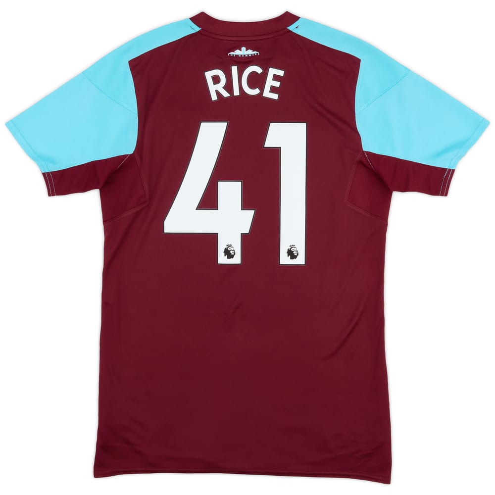 2017-18 West Ham Home Shirt Rice #41 - 9/10 - (S)