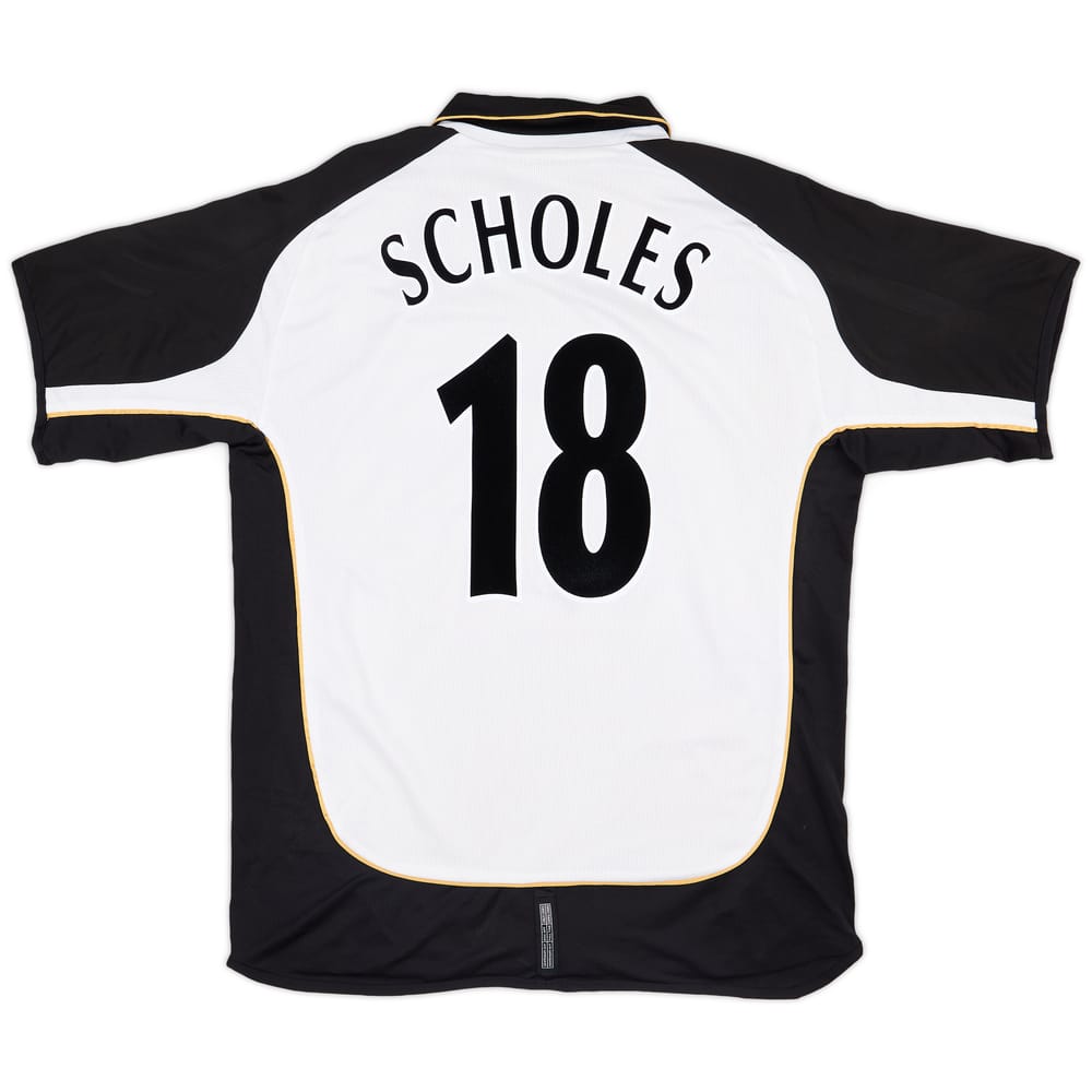 2001-02 Manchester United Centenary Away/Third Shirt Scholes #18 - 5/10 - (XL)