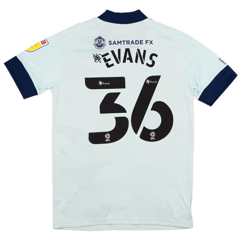 2021-22 Cardiff Match Issue Third Shirt Evans #36