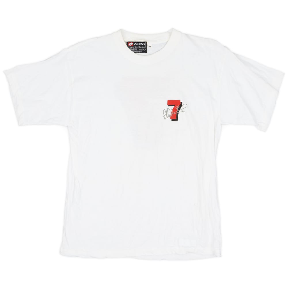 1999-00 AC Milan Lotto Shevchenko Cotton Tee #7 - 8/10 - (M)