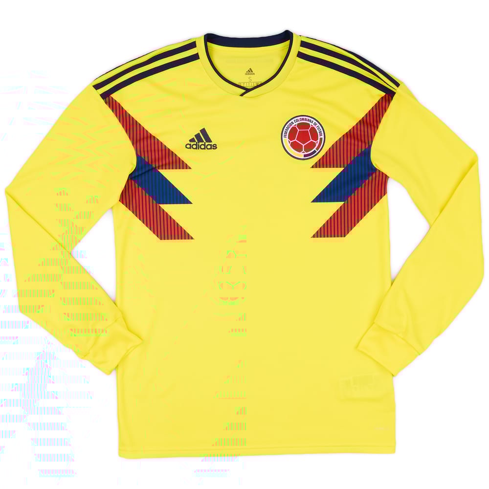 2018-19 Colombia Home L/S Shirt - 9/10 - (S)