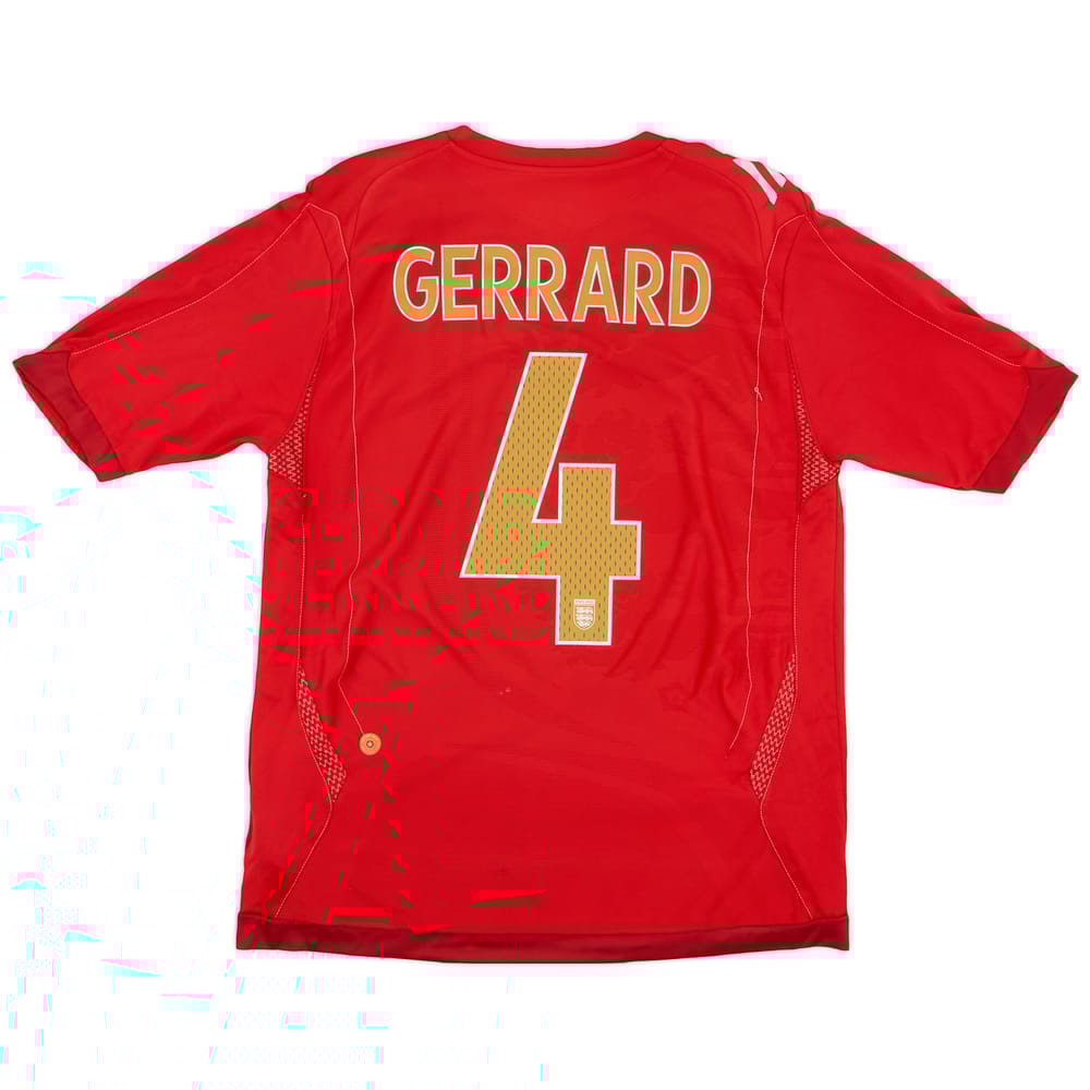 2006-08 England Away Shirt Gerrard #4 - 6/10 - (L)