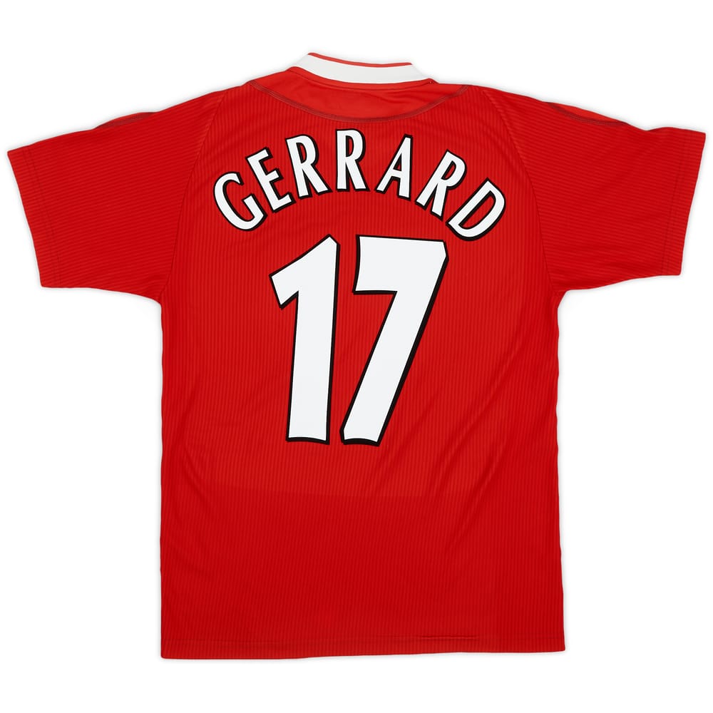 2002-04 Liverpool Home Shirt Gerrard #17 - 9/10 - (S)