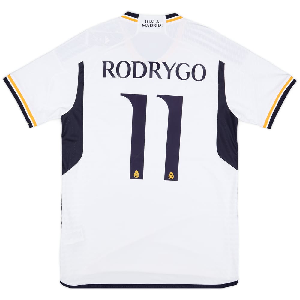 2023-24 Real Madrid Authentic Home Shirt Rodrygo #11 - 9/10