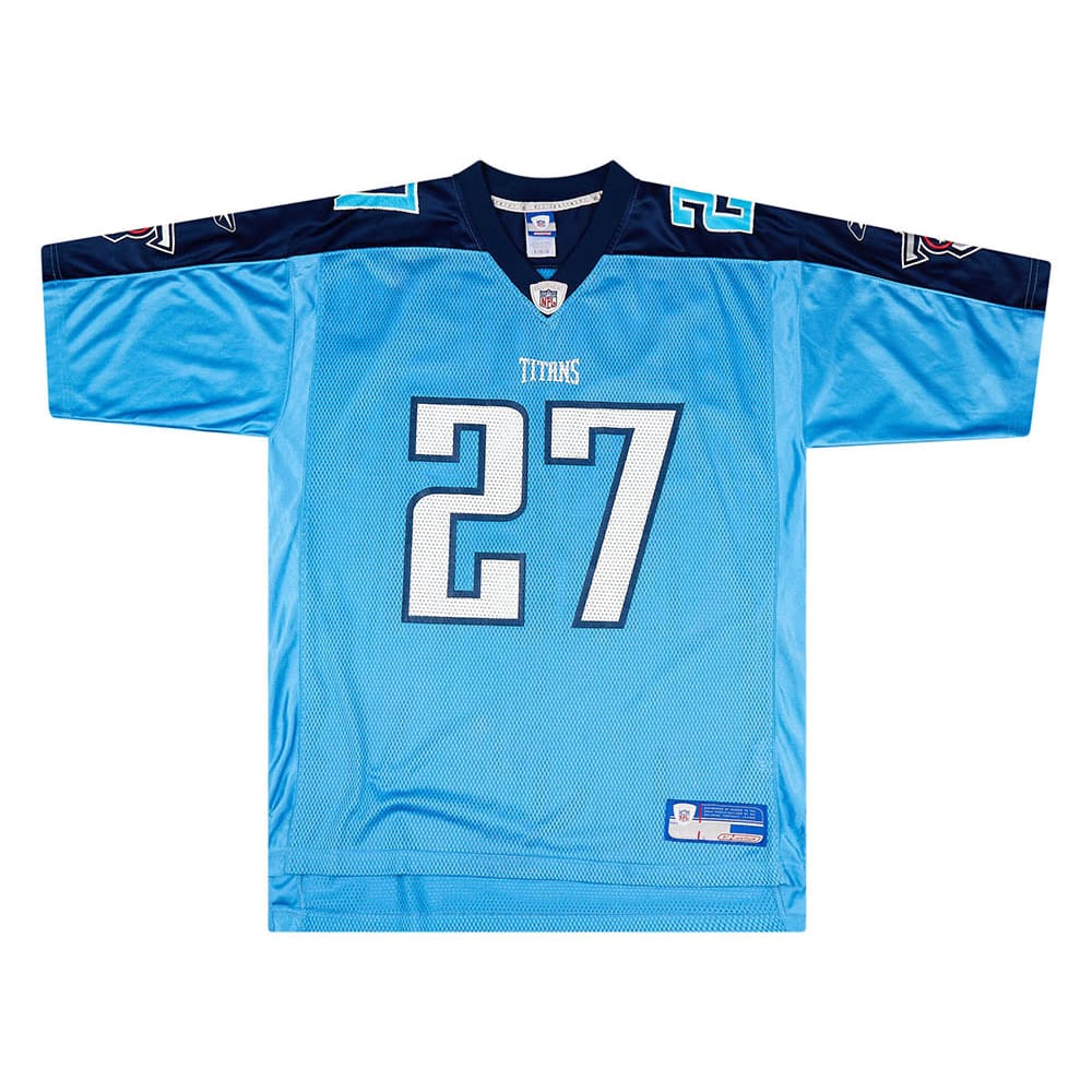 2002-03 Tennessee Titans George #27 Reebok On Field Jersey (Alternate) L