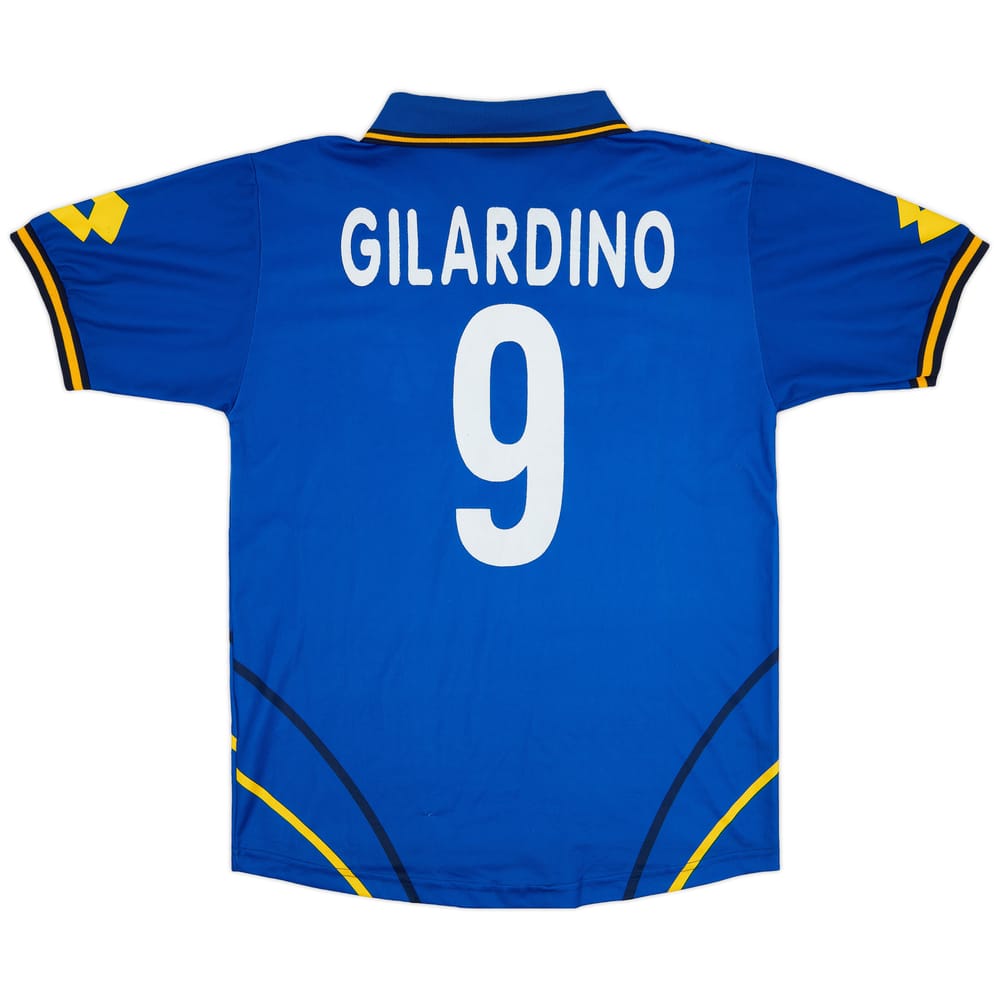 2000-01 Hellas Verona Home Shirt Gilardino #9 - 8/10 - (M)