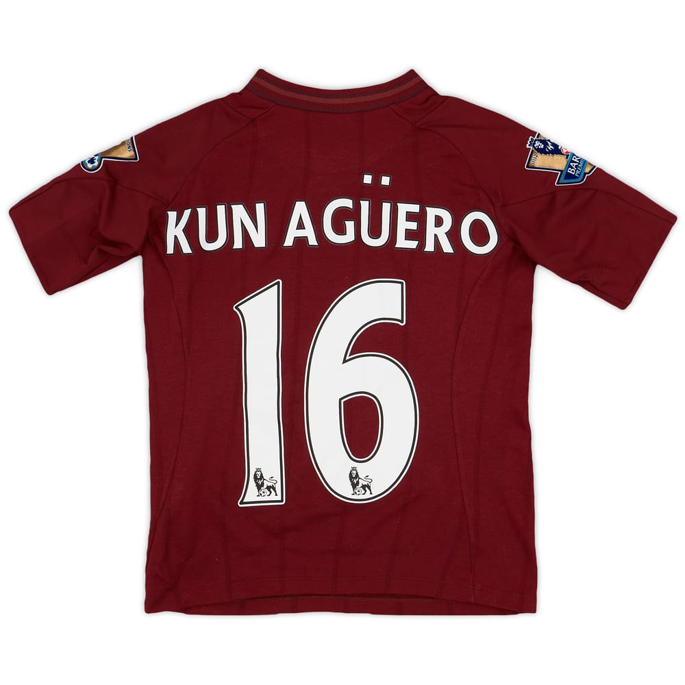2012-13 Manchester City Away Shirt Kun Aguero #16 - 7/10 - (M.Boys)