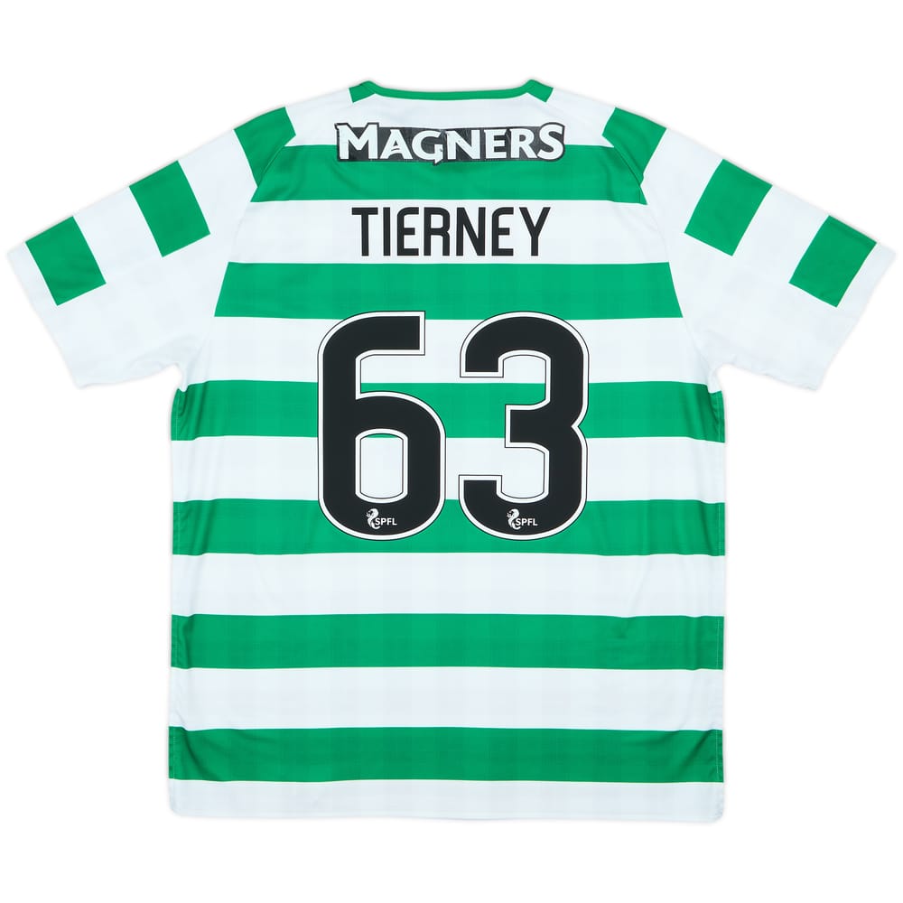 2018-19 Celtic Home Shirt Tierney #63 - 6/10 - (S)