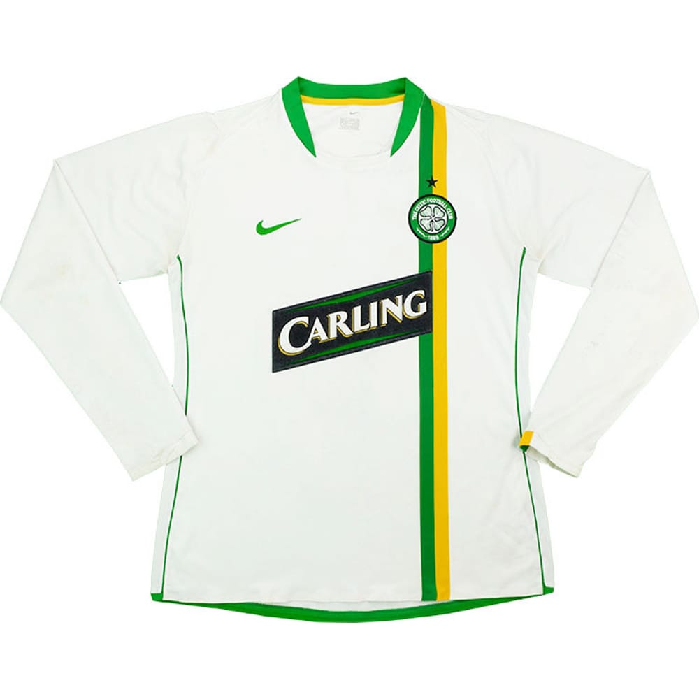 2006-08 Celtic Player Issue European L/S Shirt - 6/10 - (L)