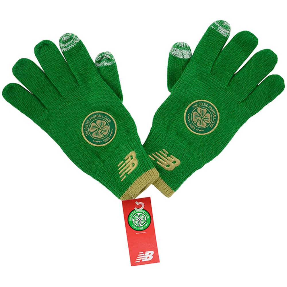 2017-18 Celtic New Balance Knitted Gloves (XS/S)