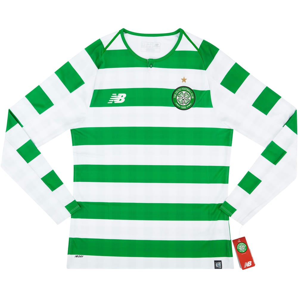 2018-19 Celtic Player Issue Elite European Home L/S Shirt