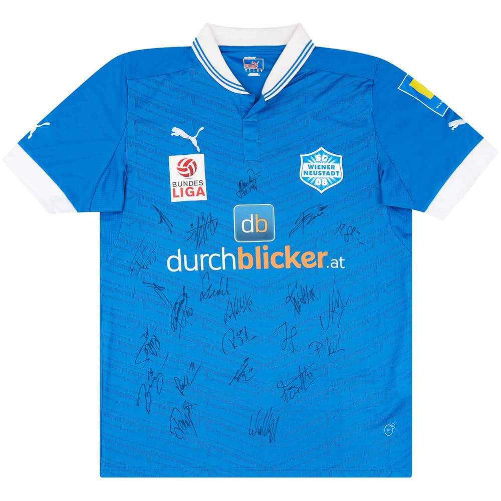 2012-13 Wiener Neustadter SC Match Issue Signed Home Shirt Hlinka #5