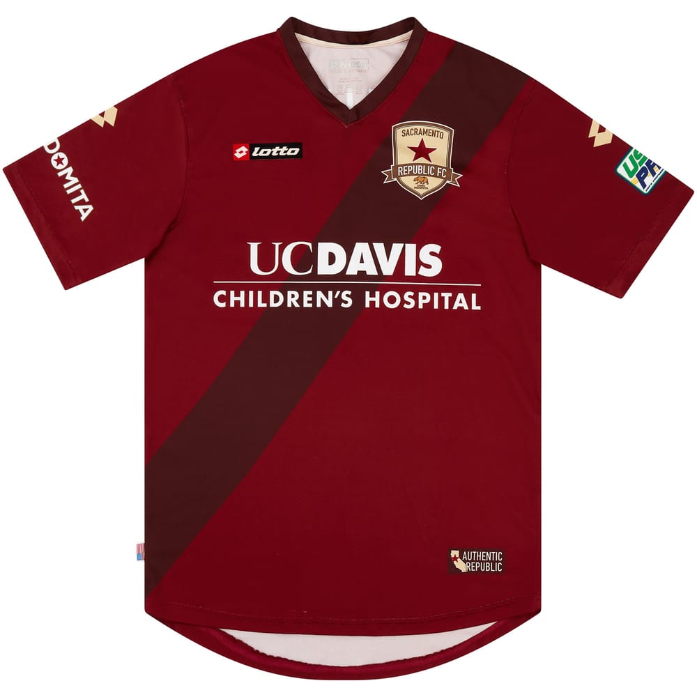 2014 Sacramento Republic Match Worn Home Shirt Collins #9 (v Salt Lake)