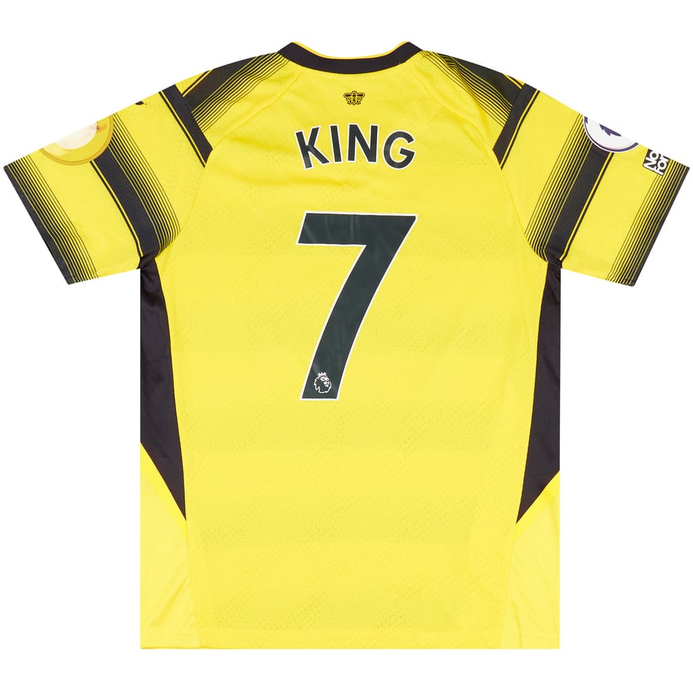 2021-22 Watford Match Issue Home Shirt King #7