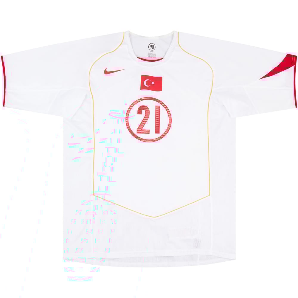 2004-05 Turkey Match Issue Home Shirt Sas #21