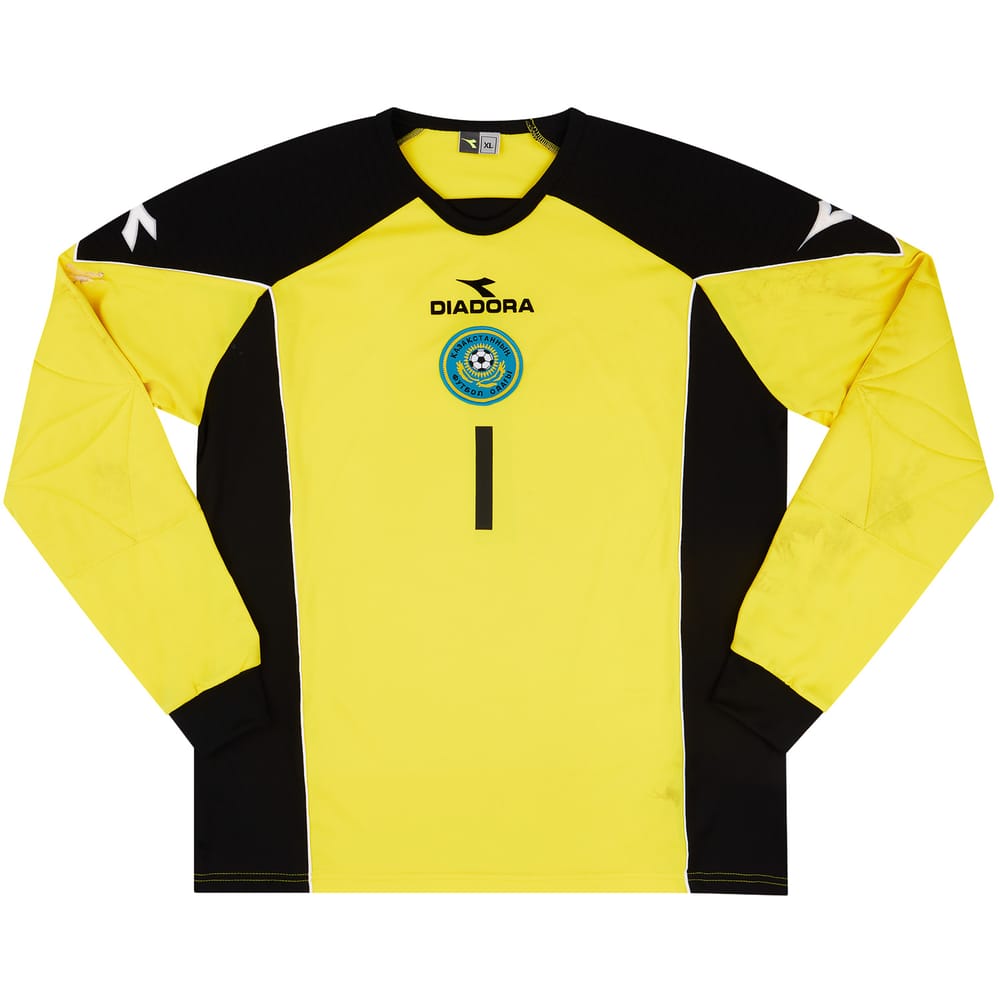 2005 Kazakhstan Match Worn GK Shirt #1 (Bayzhanov) v Denmark