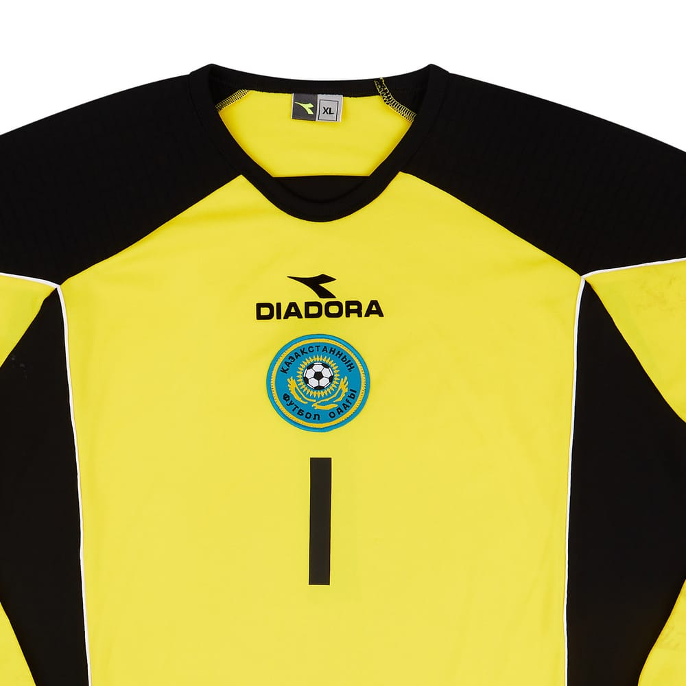 2005 Kazakhstan Match Worn GK Shirt #1 (Bayzhanov) v Denmark