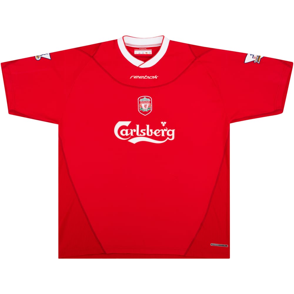 2003-04 Liverpool Match Issue Home Shirt Heskey #8