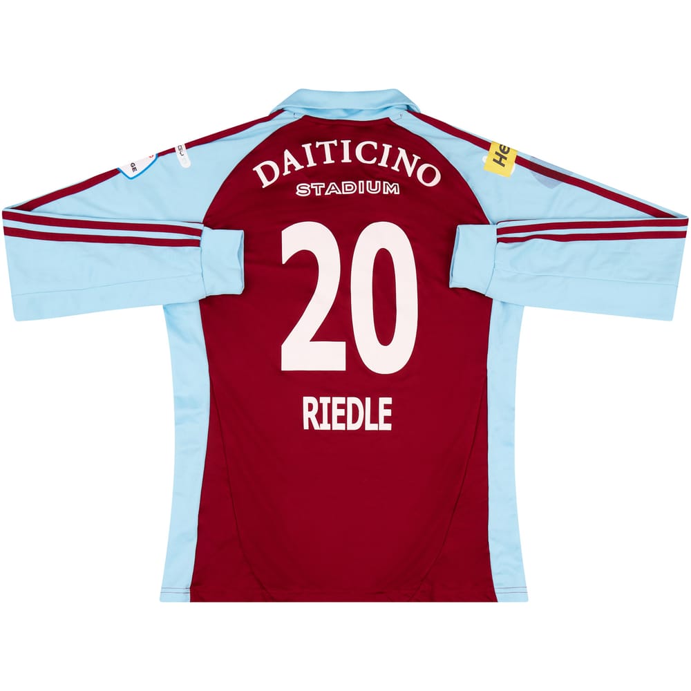 2012-13 AC Bellinzona Match Issue Home L/S Shirt Riedle #20