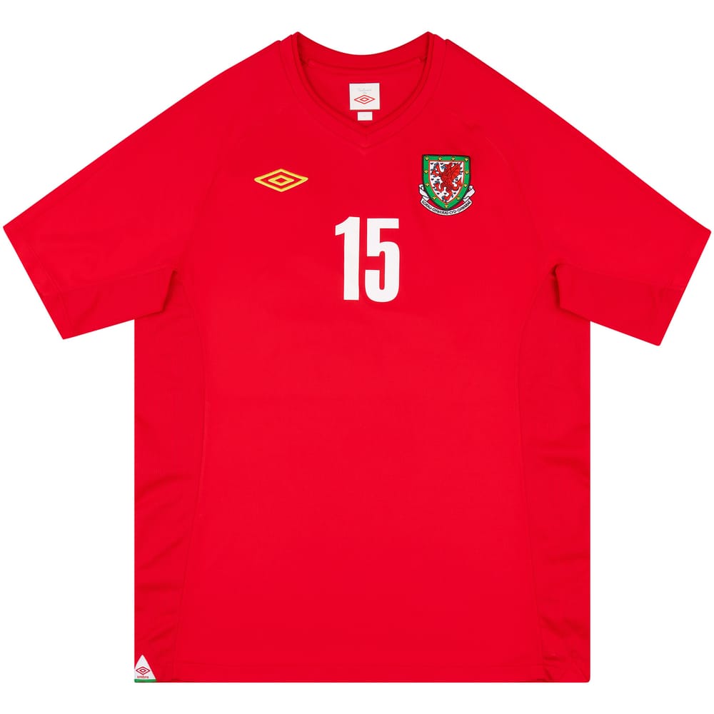 2010 Wales Match Issue Home Shirt #15