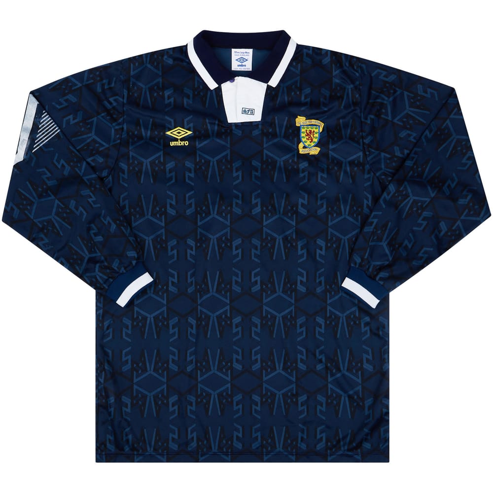 1992 Scotland U-21 Match Worn Home L/S Shirt #2