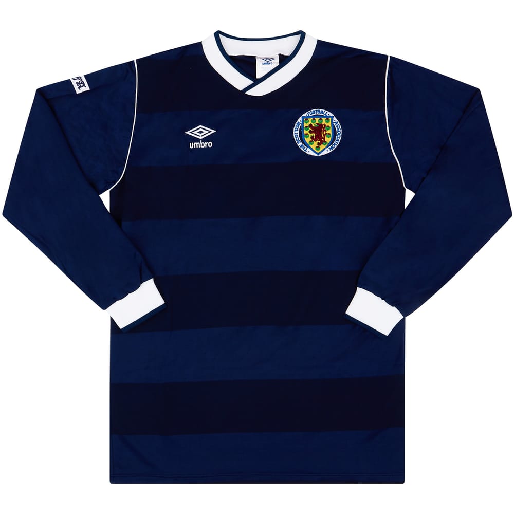 1985-88 Scotland Match Issue Home L/S Shirt #3 (MacLeod)