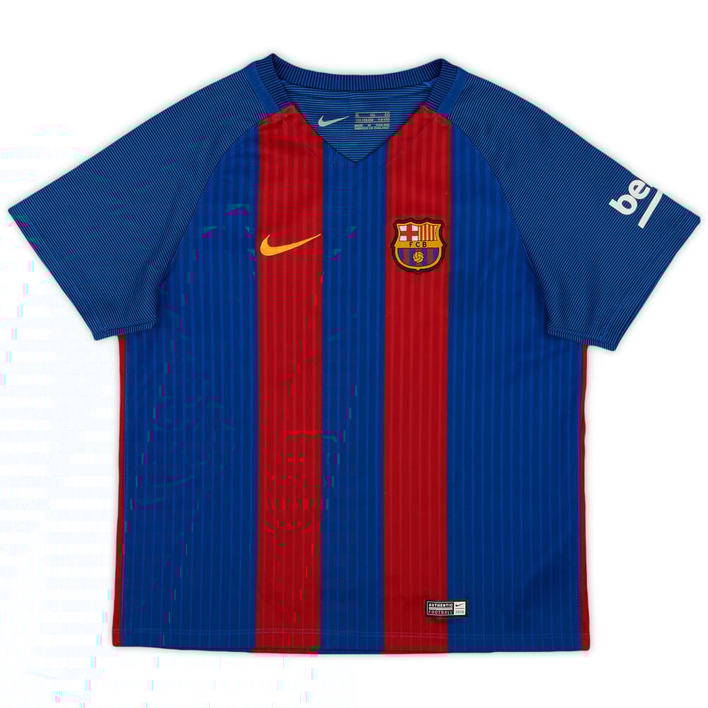 2016-17 Barcelona Home Shirt - 8/10 - (S.Boys)