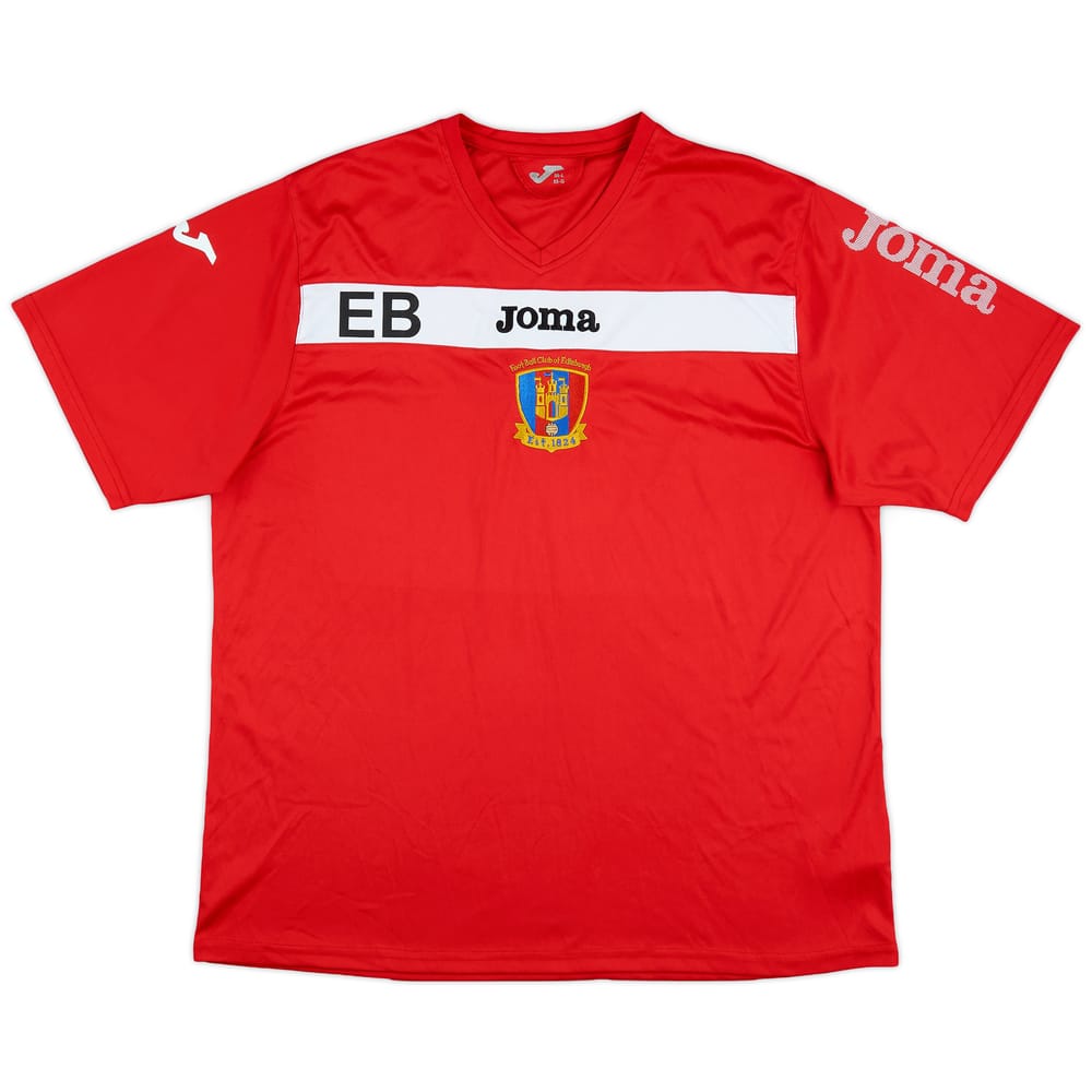 2000s Foot-Ball Club of Edinburgh Joma Staff Issue Training Shirt 'EB' - 9/10 - (M/L)