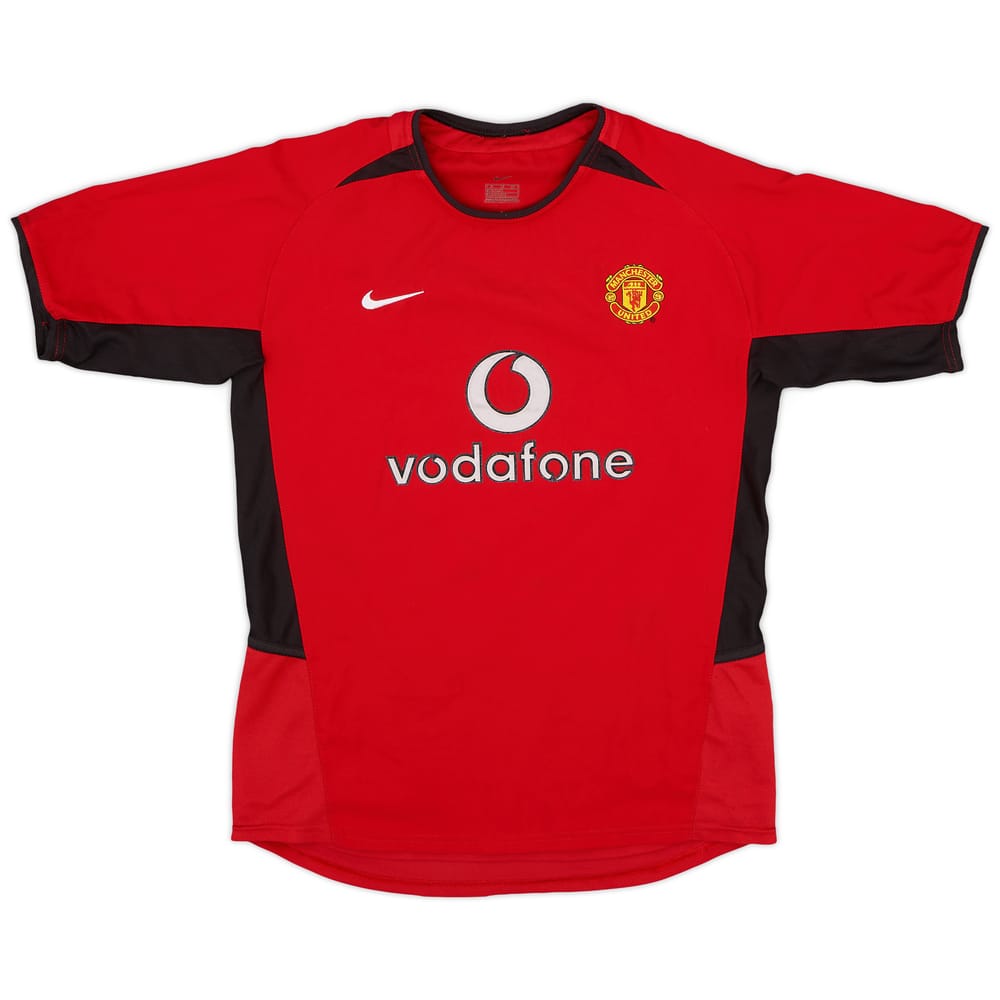 2002-04 Manchester United Home Shirt - 8/10 - (L.Boys)