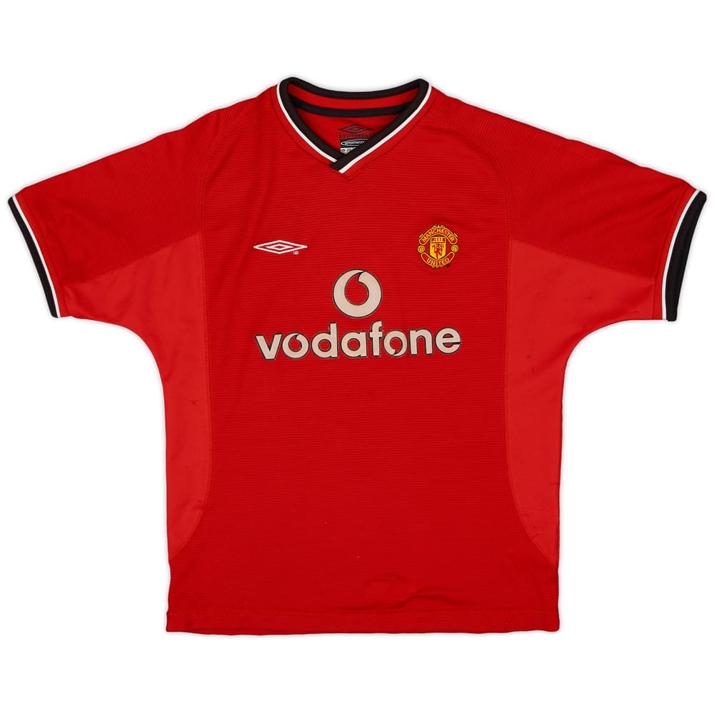 2000-02 Manchester United Home Shirt - 6/10 - (M.Boys)