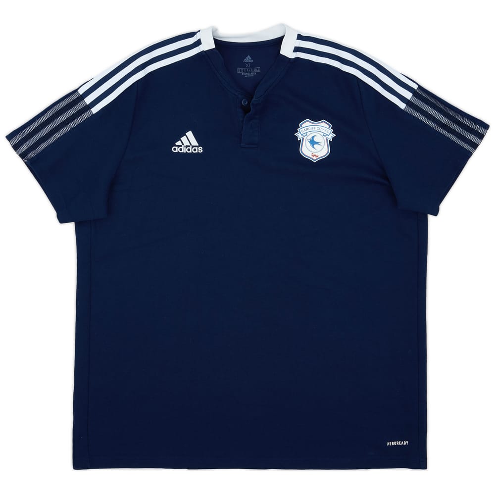 2021-22 Cardiff City adidas Polo Shirt - 9/10 - (XL)
