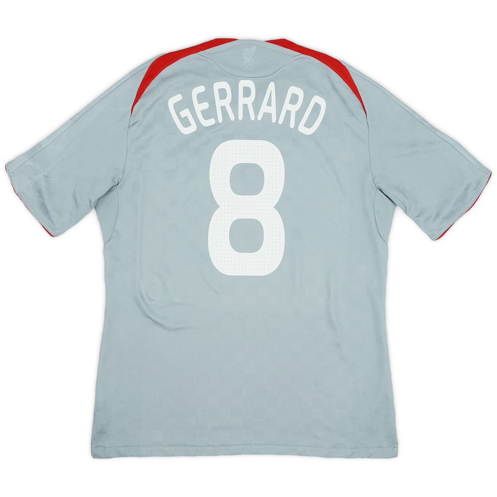 2008-09 Liverpool Away Shirt Gerrard #8 - 6/10 - (L)