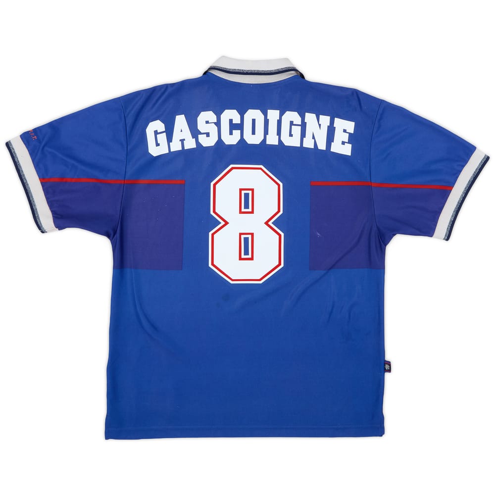 1997-99 Rangers Home Shirt Gascoigne #8 - 5/10 - (L)
