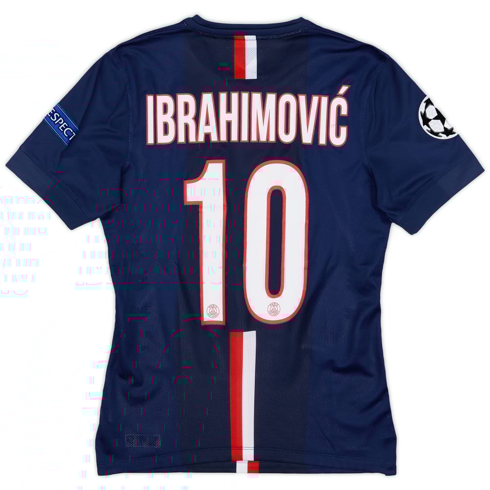 2014-15 Paris Saint-Germain Player Issue Home Shirt Ibrahimovic #10 - 6/10 - (S)