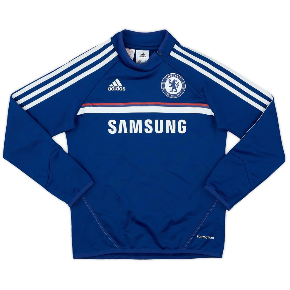 2013-14 Chelsea adidas Formotion 1/4 Zip Sweat Top - 8/10 - (S.Boys)