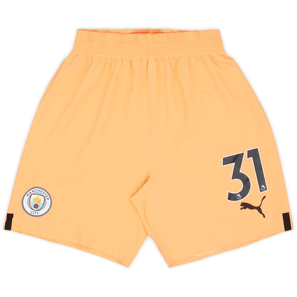 2022-23 Manchester City Player Issue GK Shorts #31 (Ederson) - 8/10 - (L)