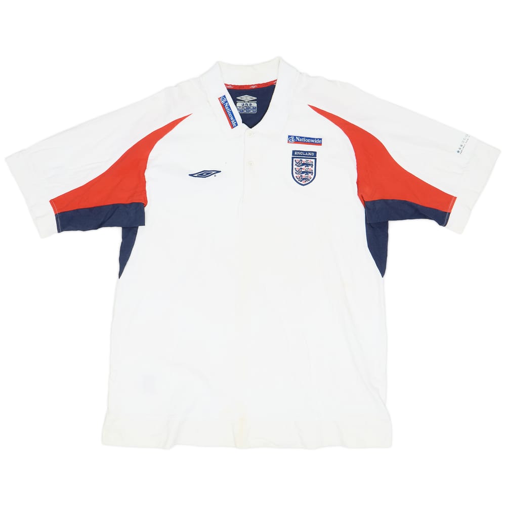 2001-02 England Umbro Polo Shirt - 5/10 - (XL)
