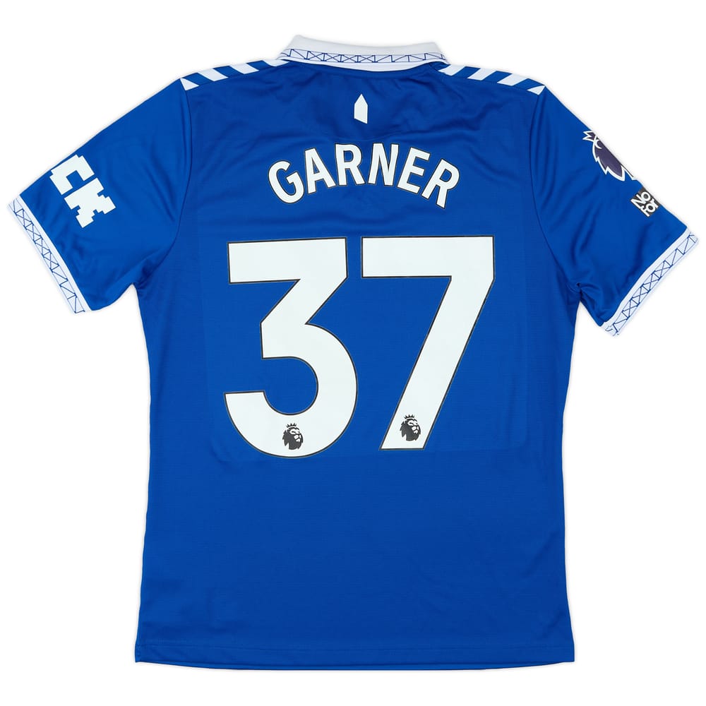 2023-24 Everton Match Issue Home Shirt Garner #37
