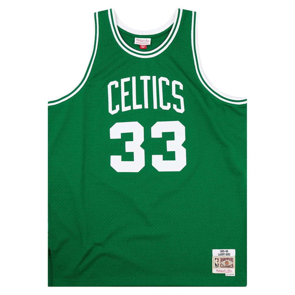 1985-86 Boston Celtics Bird #33 Mitchell & Ness Swingman Jersey (Away) XL