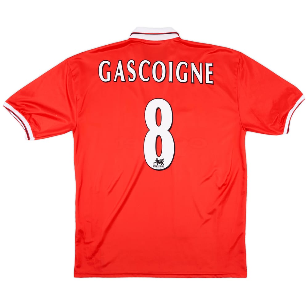 1998-99 Middlesbrough Home Shirt Gascoigne #8 - 9/10 - (XXL)