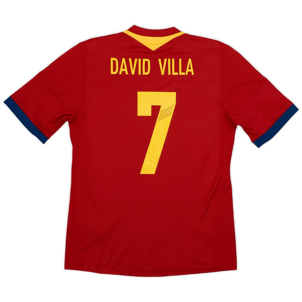2013 Spain Confederation Cup Home Shirt David Villa #7 - 8/10 - (M)