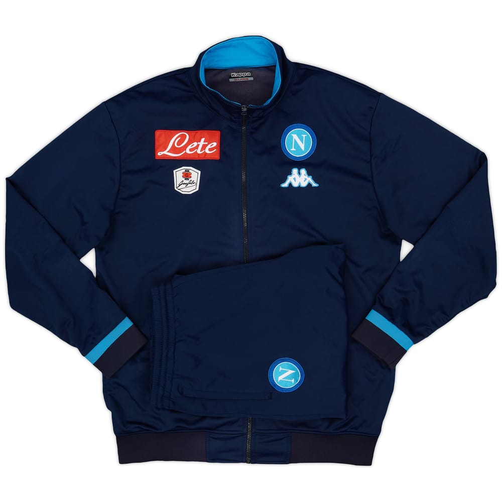 2015-16 Napoli Kappa Tracksuit - 8/10 - (XXL)