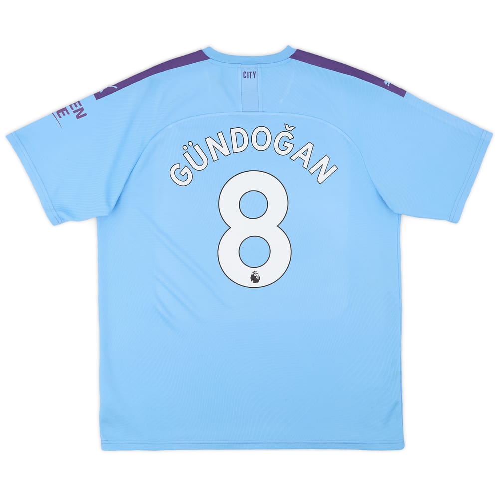 2019-20 Manchester City Home Shirt Gundogan #8 - 7/10 - (XXL)