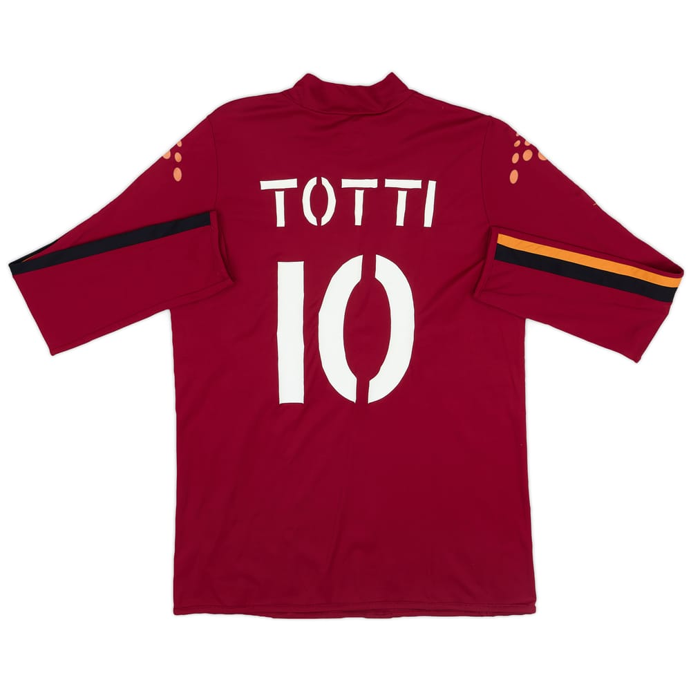 2003-04 Roma Home L/S Shirt Totti #10 - 7/10 - (L)