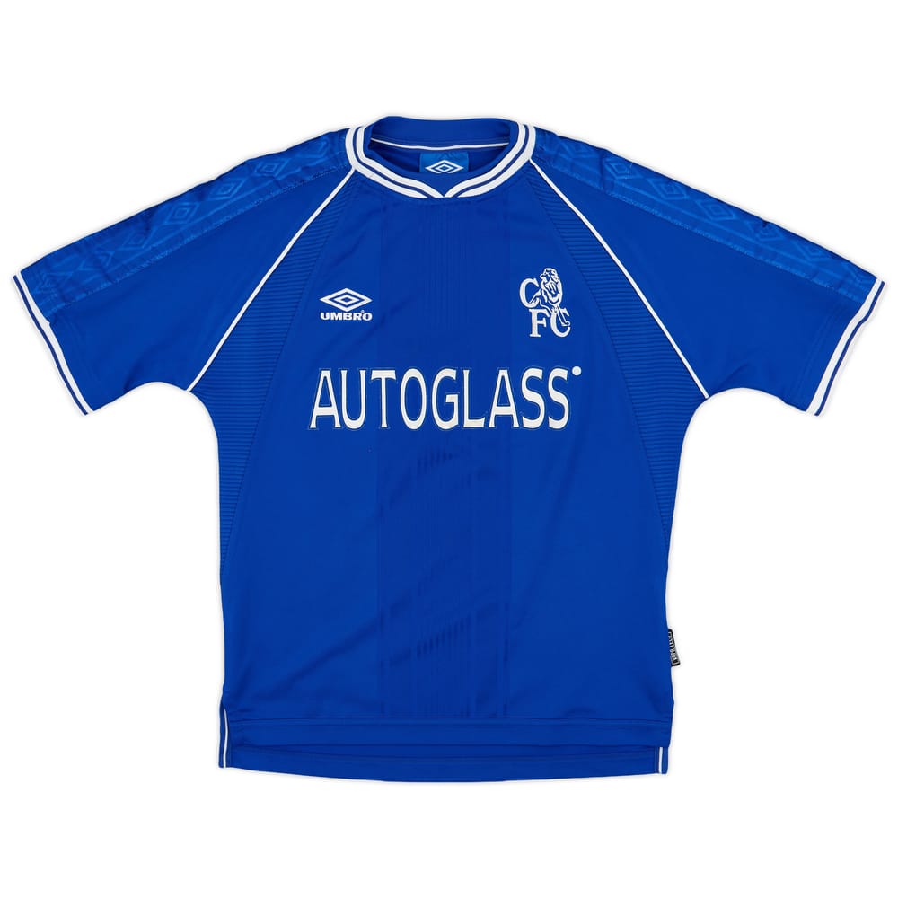 1999-01 Chelsea Home Shirt - 7/10 - (Y)