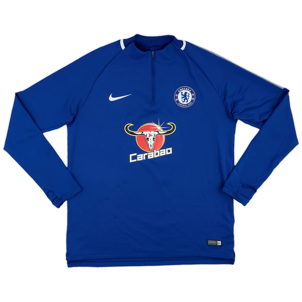 2017-18 Chelsea Nike 1/4 Zip Training Top - 8/10 - (L)