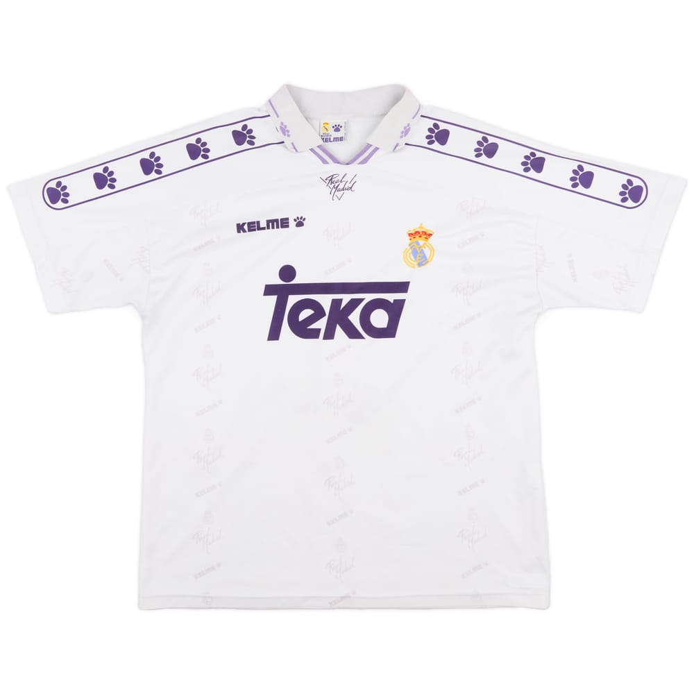 1994-96 Real Madrid Home Shirt - 8/10 - (XL)