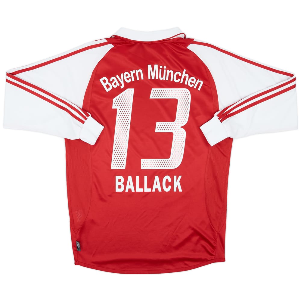 2003-04 Bayern Munich Home L/S Shirt Ballack #13 - 8/10 - (S)